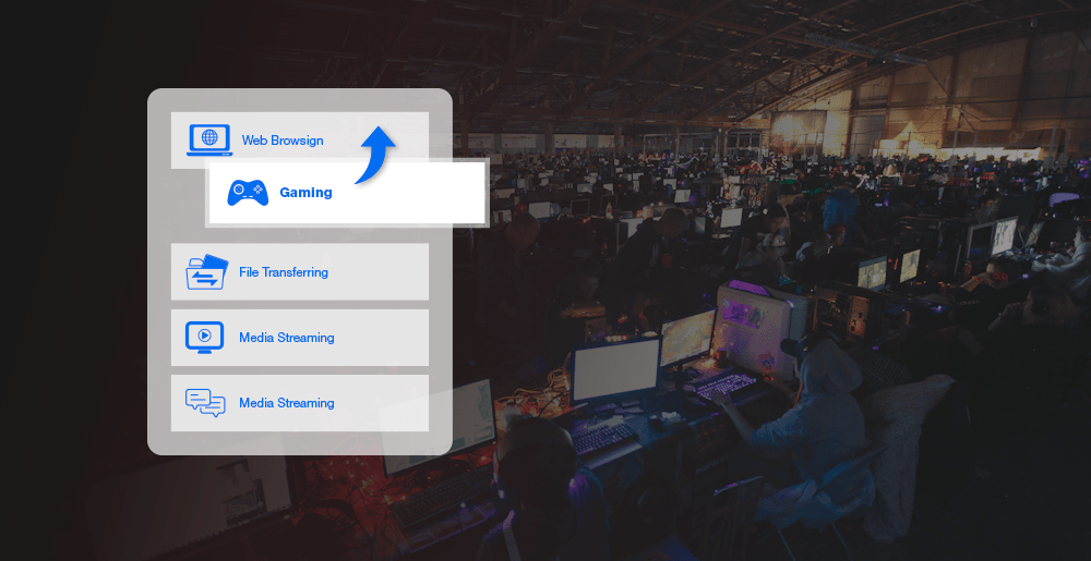 Quality of Service(QoS) on XG-C100C prioritize bandwidth for game packets so you can enjoy optimal gaming experience all the time.